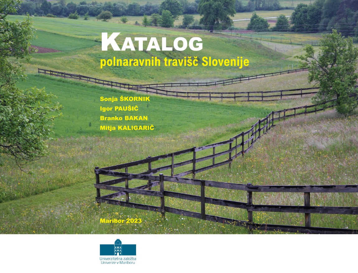 Naslovnica Kataloga polnaravnih travišč Slovenije.